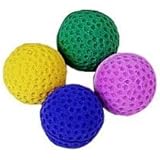 Softbälle, sort. 40 mm.4 - er Pack.