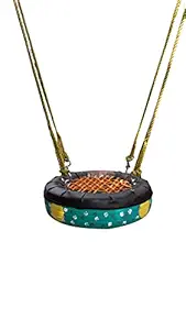 Rose Garden Art Tyre Swing for Adults Kids Home Balcony Indoor Outdoor Gift Hanging jula with Long Durability
