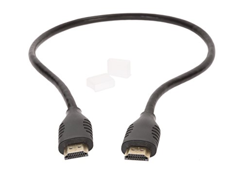 valonic 0,5m kurzes HDMI Kabel hochwertig, Ultra-HD, Full-HD, 3D, 4K, ARC, True HD Dolby 7.1, DTS-HD Master Audio, Ethernet, CEC, Kontakte vergoldet, 30 AWG, schwarz - 2