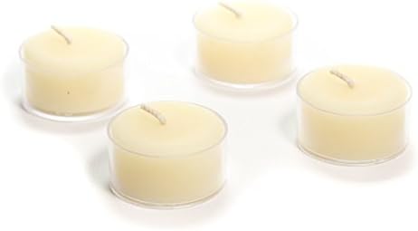 Bluecorn Naturals 100% Pure Beeswax Tea Lights (48 case, Ivory)