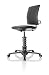 Produktbild 3Dee ergonomischer Bürostuhl/Chefsessel, Bezug: PREMIUM Leder in schwarz, Feder: BASIC in chrom