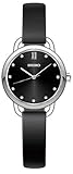 Seiko Damen Analog Quarz Uhr mit Leder Armband SUR699P1