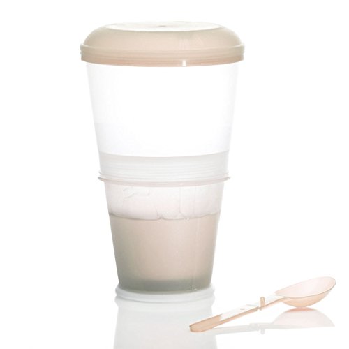 Müslibecher-2-go Müsli Reise Becher mit isoliertem Milchkühlfach & Löffel 2-go für unterwegs - 2