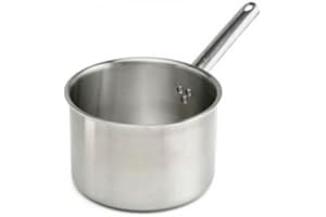 Pentole Agnelli ALIX105ALIN20 Casseruola Alta con Manico in acciaio, Trilaminato Alluminio-Acciaio per induzione, 20 cm