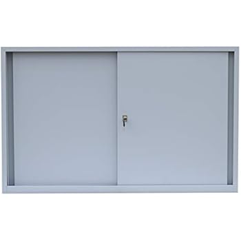 Schiebetürenschrank Schiebetüren Büro Aktenschrank Sideboard aus Stahl