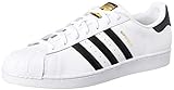 Schuhbreite: Normal adidas Herren Superstar Gymnastikschuhe, Weiß (White C77124), 42 EU