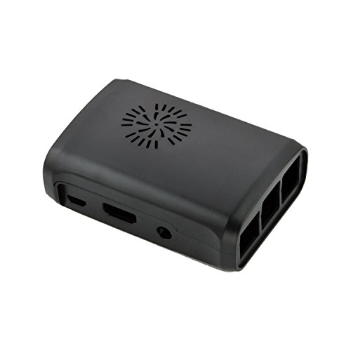Aukru Negro Caja   Micro USB 5V 3A Cargador con Interruptor   Disipador de Calor   Mini Fan para Raspberry Pi 3 Modelo B