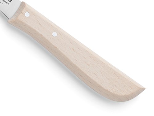 Kuppels B451643100 2-teilig Küchenmesser Set Solingen Rostfrei Buchenholz, Edelstahl, silber, 2 Einheiten - 3