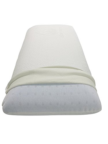 Ebitop Kissen, Kopfkissen, Schlafkissen, Ebi. – K80.40.14 Gel-Nackenstützkissen Orthopädisches Gelschaum-Kissen mit Aloe-Vera-Kissenbezug Traum-Schlaf Visko-Kopfkissen Kissen Schlafkissen Nackenstützkissen, Nackenkissen, Kopfkissen, Komfort Kissen 80x35x14cm Weiß - 8