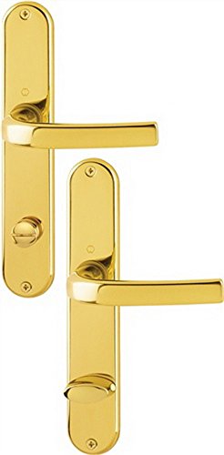 Preisvergleich Produktbild HOPPE Langschild-Garnitur 'Cervina' Messing poliert M191 / 322 - 842131