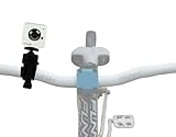 DURAGADGET Secure Motorcycle Road Bike Rotating Clamp On Camcorder Mount Support For Liquid Image, Ego 727 Full HD 1080p, Looxcie 3 & LX2 oreillette Camera