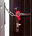 Secure-Ring Standard Security Door Chain - black (left hand)