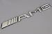 AMG Silver Chrome Colour Car 3D Metal Chrome Grille Badge Car Decal Logo Badge For SUV