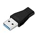 Produktbild UKCOCO 2 STÜCKE Typ C Adapter Typ C Stecker auf Micro USB 3.1 Buchse USB 3.0a Konverter Daten Adapter (Schwarz)