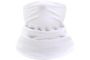 BAVOOTY Winter Loop Schal Herren & Damen,Universal Schlauchschal Winter Halstuch,Multifunktionstuch Halswärmer,Weichem Fleece Schlauchschal,Winddicht für Outdoor Skifahren Motorrad Laufen Radfahren,Weiß