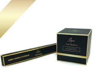 Luxe Teeth Whitening® Luxury Activated Charcoal Teeth Whitening Powder With Free Bamboo Charcoal Toothbrush - British Brand- Developed in the UK