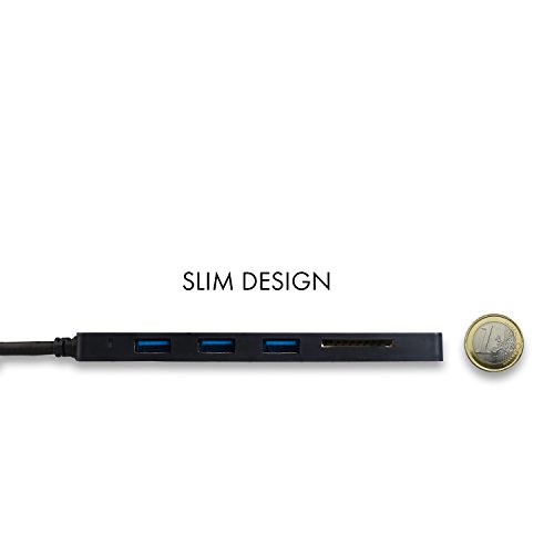 i-tec U3CR3HUB USB 3.0 Slim HUB 3-Port mit Speicherkartenlesegerät und OTG Adapter schwarz - 5