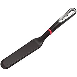 Tefal K2060914 Ingenio Spatule à Crêpes anti-rayure ustensile de cuisine noir résistant sans bisphénol A avec insert silicone