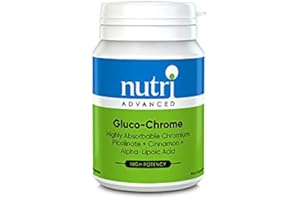 Nutri Advanced - Gluco-Chrome - Chromium Picolinate Cinnamon and Alpha Lipoic Acid - 60 Capsules