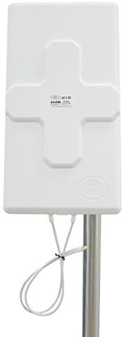 Theta Communication 52dbi MIMO Mobile Broadband Directional Panel Antenna Aerial 2 x 10 meters ultra low loss cable Signal Booster Huawei ZTE Vodafone E3276 E3272 E3372 E5180 E5377 LTE 4G 3G CRC9