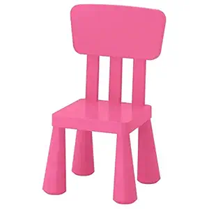 Ikea Mammut Childrens Chair, in/Outdoor, Pink with TSS Cotton Balls (5 Pieces)