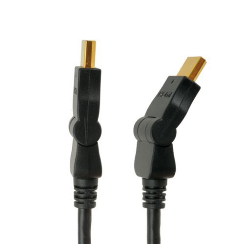 HDMI Kabel 4K ULTRA HD 3D HIGHSPEED Ethernet Winkelstecker, verstellbar +/-90° - 1,5 Meter