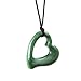 Miller Heart Chew Teething Pendant Zest by Gumigem- Silicone Teething Jewellery (Green)