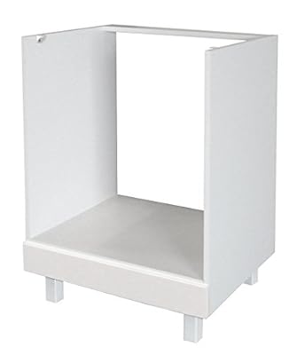 Belenus Berlenus CF6BB Meuble Bas de Cuisine avec Four Blanc Haute Brillance 60 x 52 x 83 cm