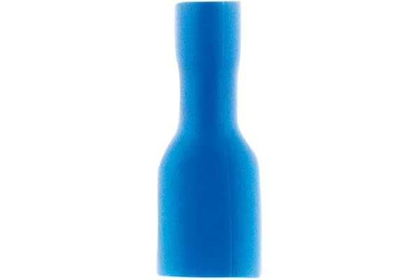 Zenitech 10 cosses Clips Femelles isolés Ø6,3mm - Bleu