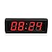 Produktbild PLEASUR Led Digital Wanduhr, 2.3In GroßE Sport Timer Elektronische Timing Karte Hangable Metall Silent FüR Home Office Turnhallen Die Mall Krankenhaus U-Bahn, red