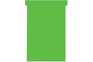 Nobo, Lot de 100 fiches T pour planning, Indice 4, Vert, 2004005