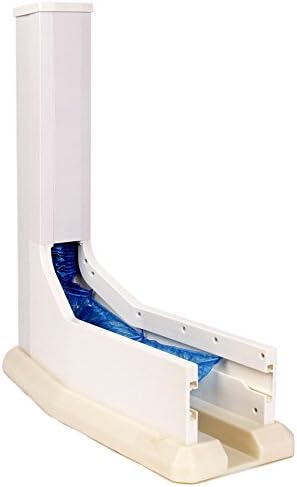 ZZHF Shoe cover machine Automatic solid wood shoe cover machine Foot machine Foot film foot machine Disposable shoe cover box Silver gray / pink / white 62 * 23 * 67cm Shoe polisher ( Color : White )