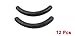 12 Pcs Black Rubber Makeup Tool Eyelash Curler Replacement Pads for Lady