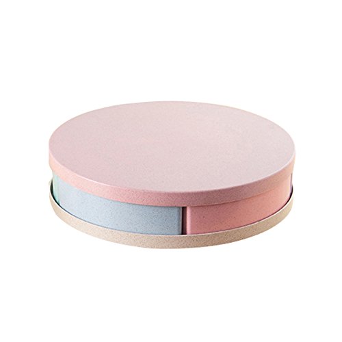 Multi Sectional Snack Serving Tray, Aolvo Creative Fruit Candy Plate Special Multi-grid Retain Freshness Container Box for Storing Dried Fruits, Nuts, Candies