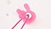 cuhair(TM) fashion 10pcs (2pcs/color) cute rabbit head design girl baby kids elastic hair ponytail holders hair tie bands rubber rope acessories
