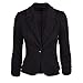 Produktbild TWBB Damen OL Stil Kleiner Anzug,Blazer Revers Pullover Mantel Einfarbig Kurz Passen