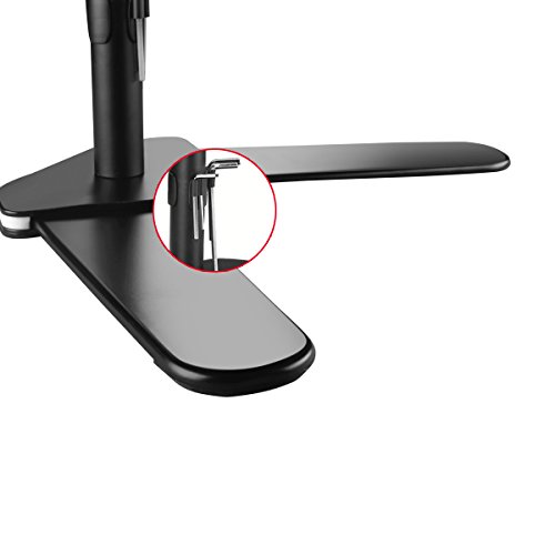 Suptek Monitorhalterung Tischhalterung für 13″-27″ TFT/LCD/LED Flach Bildschirme mit Vesa 75 und 100 Standard bis 12 KG pro Halter Schwenkbar Neigbar Drehbar - 6