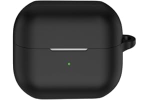 FTRONGRT Etui kompatybilne z Samsung Galaxy Buds 3 / Buds 3 Pro, odporne na zarysowania, odporne na wstrząsy, silikonowe etui do słuchawek Bluetooth - czarne