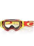  Oakley Gafas Mx Airbrake Rojo-Amarillo-Clear (Default, Rojo)