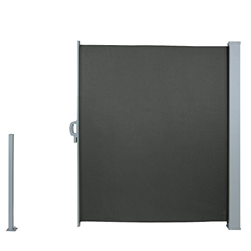 Jago Ausziehbare Seitenmarkise - Farbauswahl/Größenauswahl 160x300cm 180x300cm 200x300cm - Windschutz für Balkon, Terrasse, Garten, Sichtschutz, Seitenwandmarkise, Seitenrollo, Sonnenschutz – Bild 5