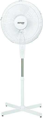 Bastilipo trafalgar ventilateur sur pied, 45 W, Plastique, 3 vitesses, Blanc