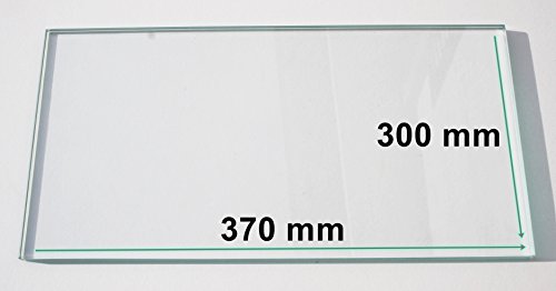 Khlschrank Einlegeboden / Glasplatte / Gemsefach  Klarglas 4 mm dick - 370 mm x 300 mm  Direkt vom Glasereifachbetrieb!!!