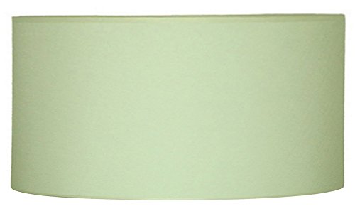 Idea Beleuchtung: Zylinder Lampenschirm zylindrisch Kapuze Lampenabdeckung in Stoff laminiert PVC-Folie, Durchmesser 40 cm; für Lampen Stehleuchten aus dem Boden Wandleuchten Nachttischlampe Kronleuchter und Suspensionen Weiß, Elfenbein, schwarz Wahl, siehe die Erläuterungen Seite und senden E-Mail; eigene Produktion – Made in Italy - 5