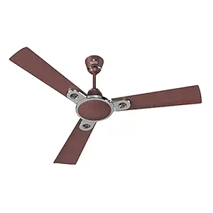 Polycab Eleganz Purocoat Premium 1200 mm High Speed Ceiling Fan with 4-in-1 Protection - Anti Dust, Anti Rust, Anti fade, Anti Bacteria and 2 years warranty (Espresso Brown)