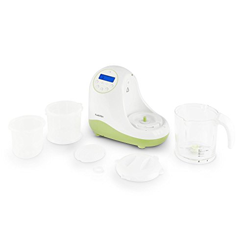 Klarstein Junior Chef Linus 5-in-1 Babynahrungszubereiter Babynahrung Küchen-Mixer Dampfgarer Sterilisator für Milchflaschen Baby-Flaschen-Aufwärmer (Aufwärm- und Auftau-Funktion, Timer, 700 Watt, 2 Geschwindigkeiten, inkl. Dampfgar-Einsätze) - 6