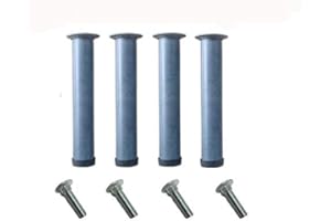 Bed Store SISTEMI RIPOSO Set Piedi Zampe Ferro Piede Rete Ortopedica Di Ricambio Altezza 25Cm Letto Con Bulloni