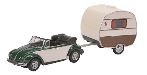 Preisvergleich Produktbild Dickie-Schuco 452610200 - Volkswagen Käfer Cabrio mit Anhänger, Maßstab 1:87