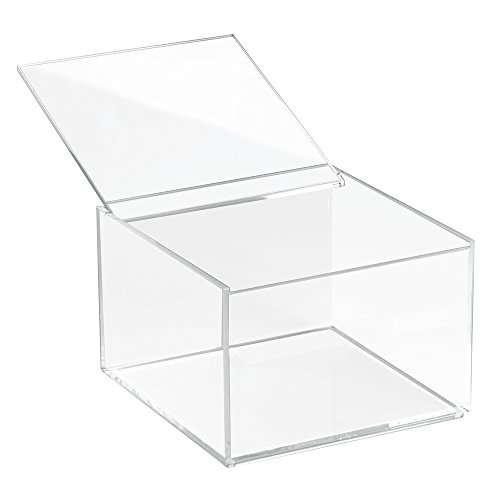 Interdesign 39630EU Clarity Aufbewahrungsbox mit Deckel Medium, 10 cm Hoch, durchsichtig