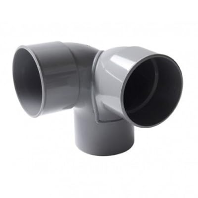 Nicoll coude pvc double - mâle / femelle - 87 degrés30 - equerre - diamètre 100 mm - nicoll cet8