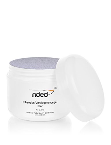 NDED Fiberglas Versiegelungsgel – UV-Fiberglasgel – Finish-Gel – Versiegler – Glanzgel – Top-Gel, mittelviskos, klar, NDED 50 ml, UV geeignet, säurefrei - 3